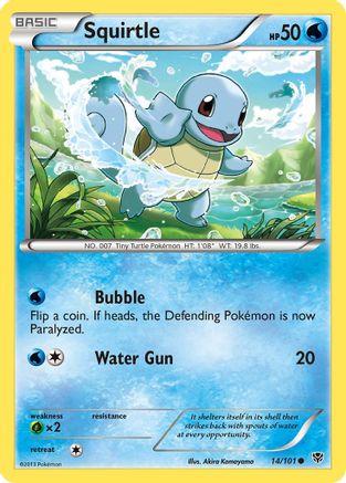 Squirtle (14/101) [Black & White: Plasma Blast] Reverse Holofoil