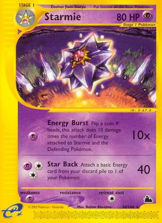 Starmie (30/144) [Skyridge] Reverse Holofoil
