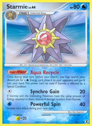 Starmie (50/111) [Platinum: Rising Rivals] Reverse Holofoil