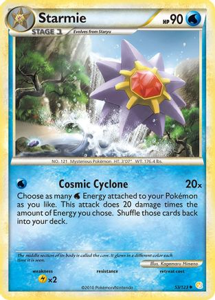 Starmie (53/123) [HeartGold & SoulSilver: Base Set] Reverse Holofoil