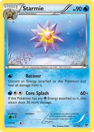 Starmie (34/146) [XY: Base Set] Reverse Holofoil