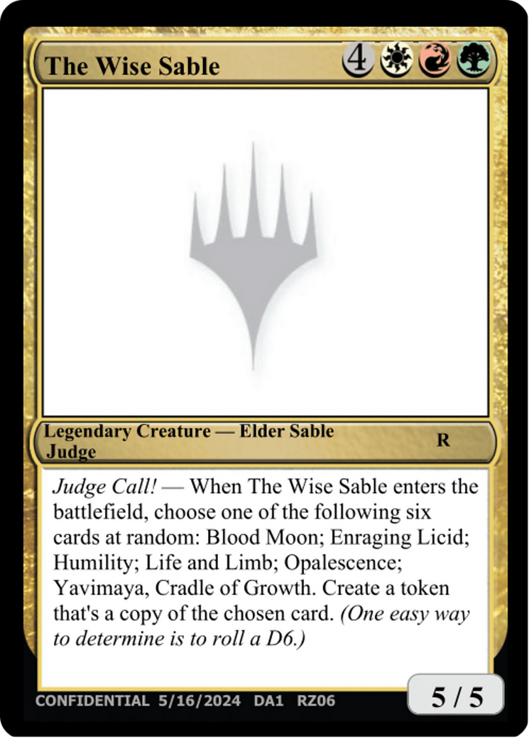 The Wise Sable  [Unknown Event]