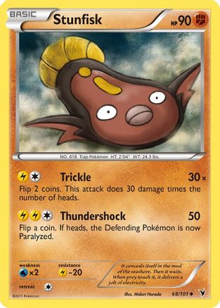 Stunfisk (68/101) [Black & White: Noble Victories] Reverse Holofoil