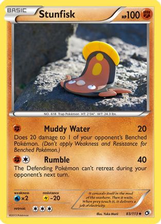 Stunfisk (83/113) [Black & White: Legendary Treasures] Reverse Holofoil