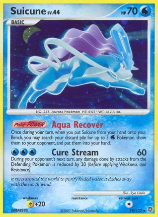 Suicune (19/132) [Diamond & Pearl: Secret Wonders] Reverse Holofoil