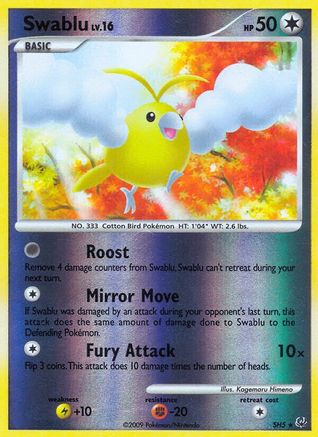 Swablu (SH5) [Platinum: Base Set] Reverse Holofoil