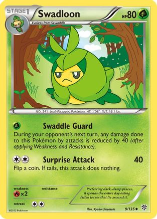 Swadloon (9/135) [Black & White: Plasma Storm] Reverse Holofoil