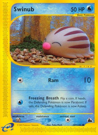 Swinub (107/144) [Skyridge] Reverse Holofoil