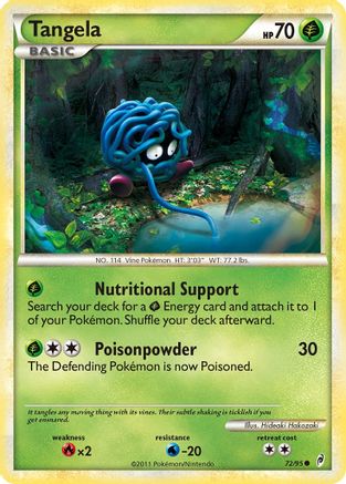 Tangela (72/95) [HeartGold & SoulSilver: Call of Legends] Reverse Holofoil