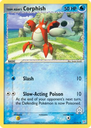 Team Aqua's Corphish (51/95) [EX: Team Magma vs Team Aqua] Reverse Holofoil