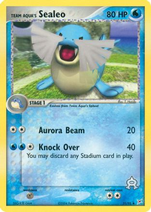 Team Aqua's Sealeo (31/95) [EX: Team Magma vs Team Aqua] Reverse Holofoil