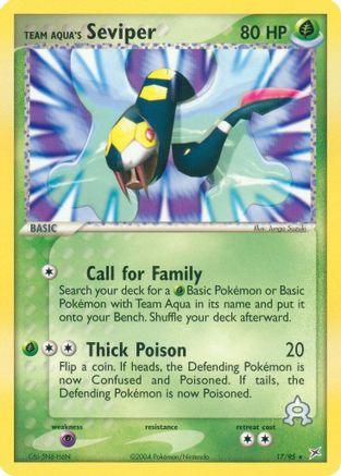 Team Aqua's Seviper (17/95) [EX: Team Magma vs Team Aqua] Reverse Holofoil