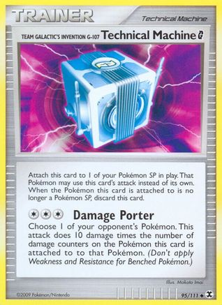 Team Galactic's Invention G-107 Technical Machine (95/111) [Platinum: Rising Rivals] Reverse Holofoil