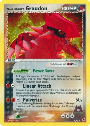 Team Magma's Groudon (9/95) [EX: Team Magma vs Team Aqua] Reverse Holofoil