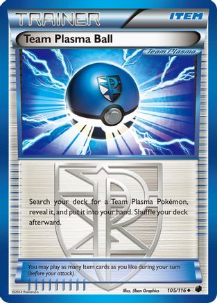 Team Plasma Ball (105/116) [Black & White: Plasma Freeze] Reverse Holofoil