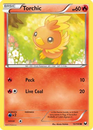 Torchic (15/108) [Black & White: Dark Explorers] Reverse Holofoil