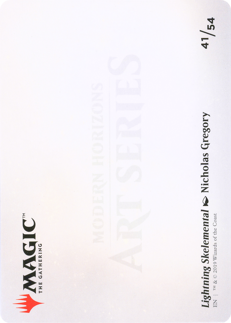 Lightning Skelemental // Lightning Skelemental  [Modern Horizons Art Series] (Borderless)