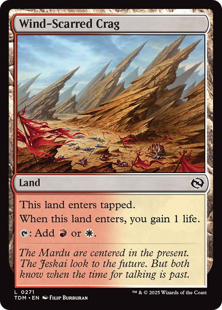 Wind-Scarred Crag [Tarkir: Dragonstorm] Foil