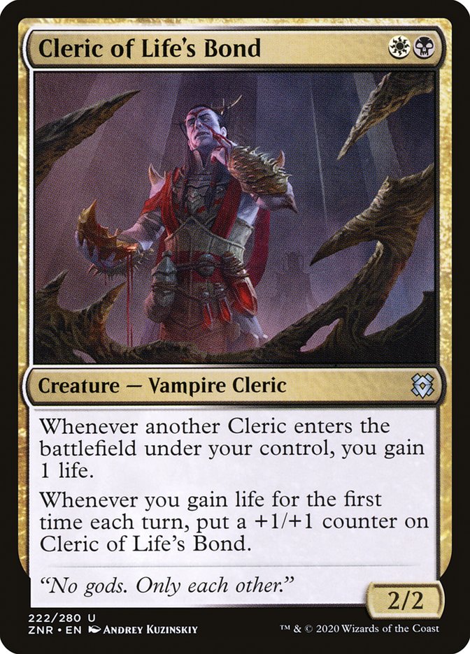 Cleric of Life's Bond [Zendikar Rising] Foil
