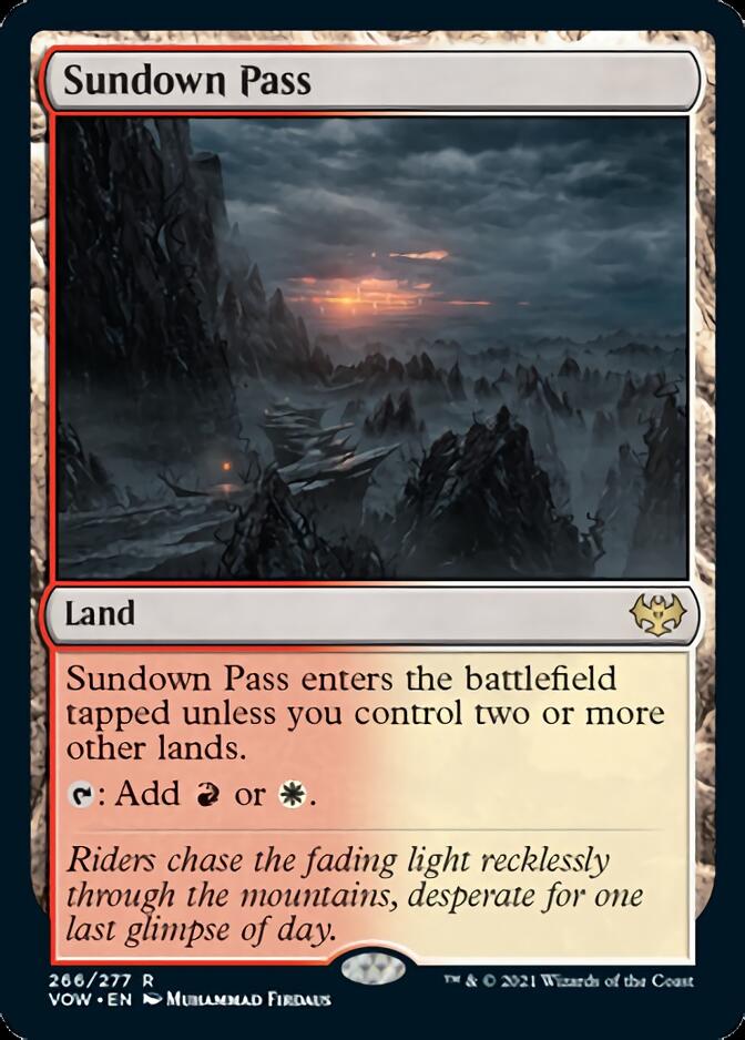 Sundown Pass [Innistrad: Crimson Vow] Foil