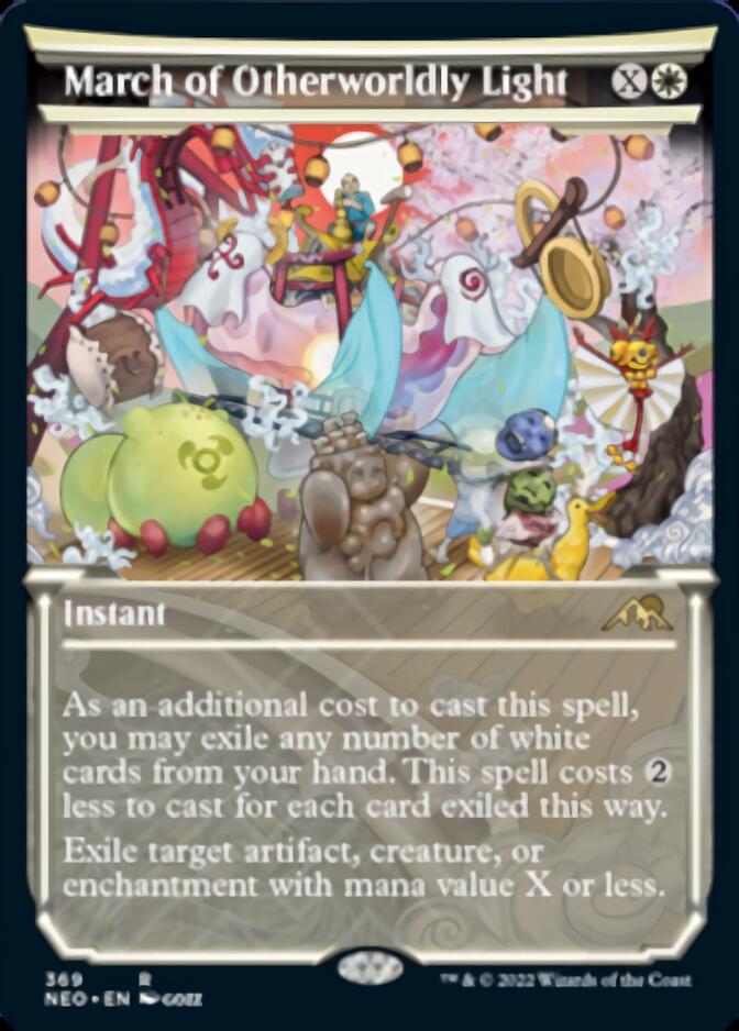 March of Otherworldly Light (Showcase Soft Glow) [Kamigawa: Neon Dynasty] Foil