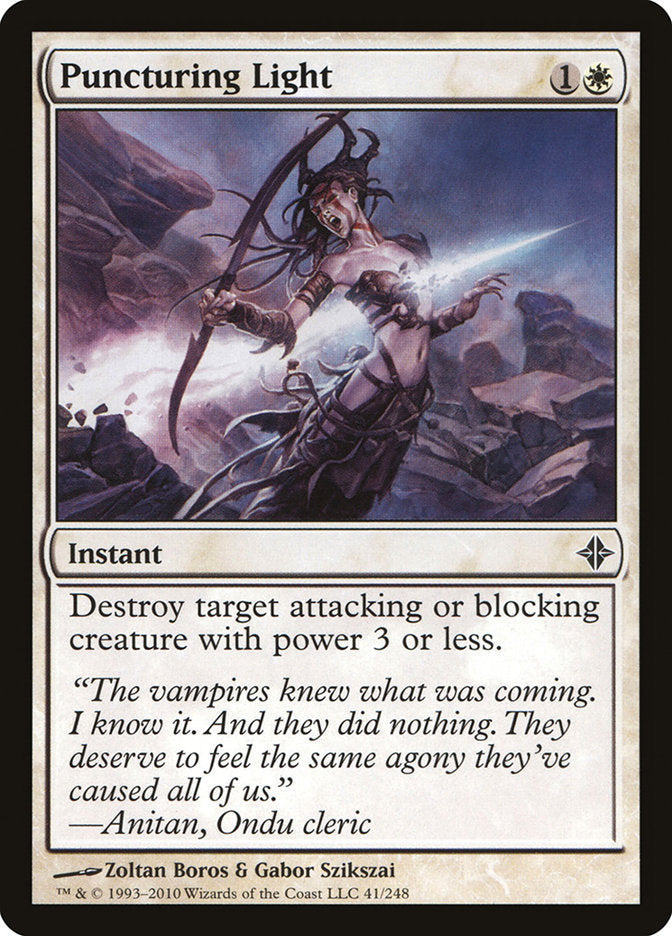 Puncturing Light [Rise of the Eldrazi] Foil