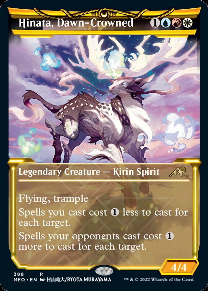 Hinata, Dawn-Crowned (Showcase Soft Glow) [Kamigawa: Neon Dynasty] Foil