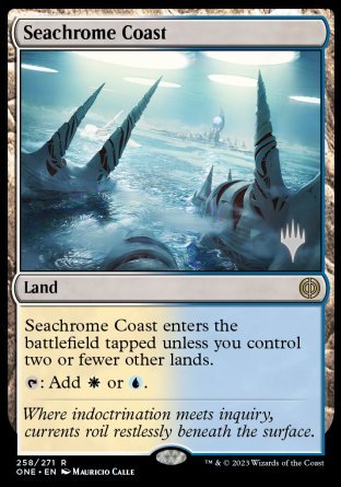 Seachrome Coast (Promo Pack) [Phyrexia: All Will Be One Promos] Foil