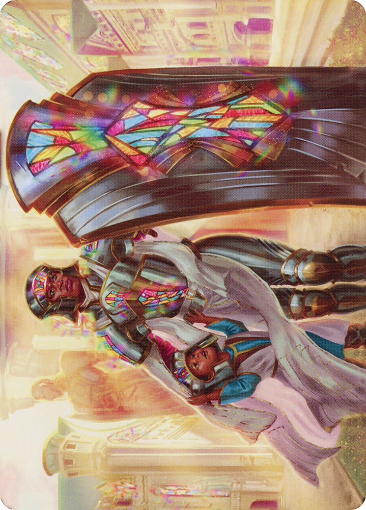 Guardian of New Benalia // Guardian of New Benalia  [Dominaria United Art Series] (Borderless) Foil