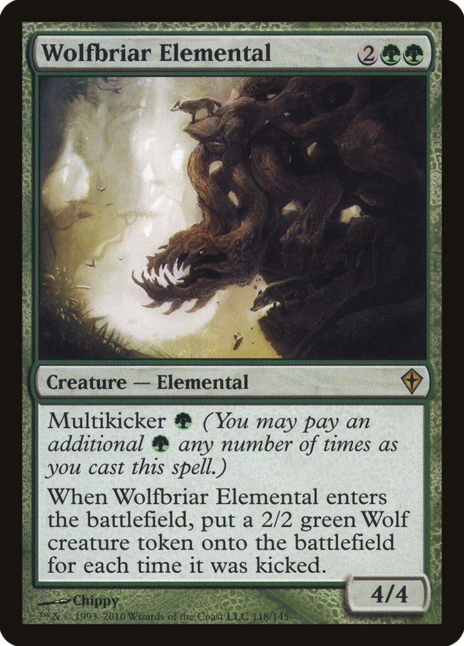 Wolfbriar Elemental [Worldwake] Foil