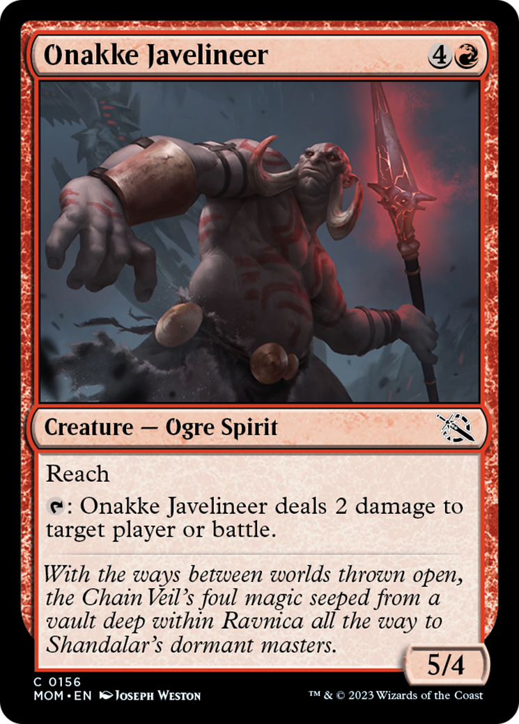 Onakke Javelineer [March of the Machine] Foil