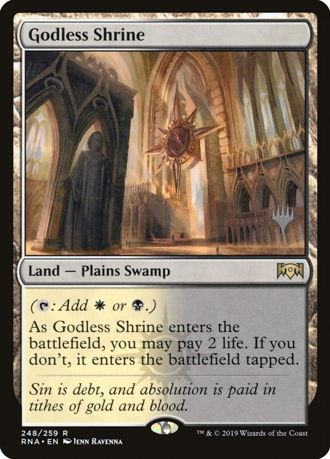 Godless Shrine (Promo Pack) [Ravnica Allegiance Promos] Foil