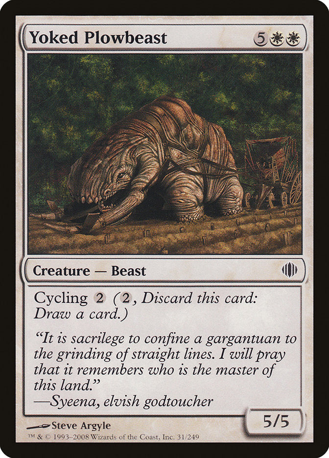 Yoked Plowbeast [Shards of Alara] Foil