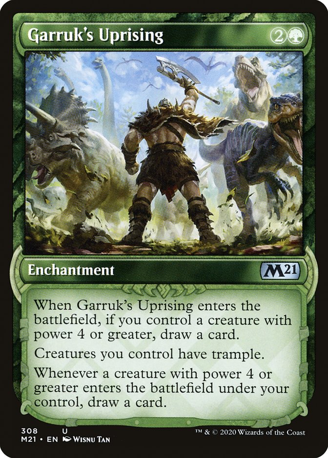 Garruk's Uprising (Showcase) [Core Set 2021] Foil