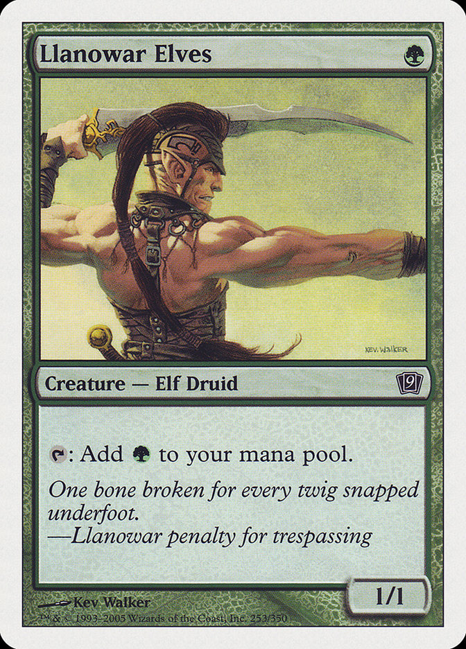 Llanowar Elves [Ninth Edition] Foil
