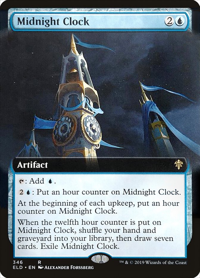 Midnight Clock (Extended Art) [Throne of Eldraine] Foil