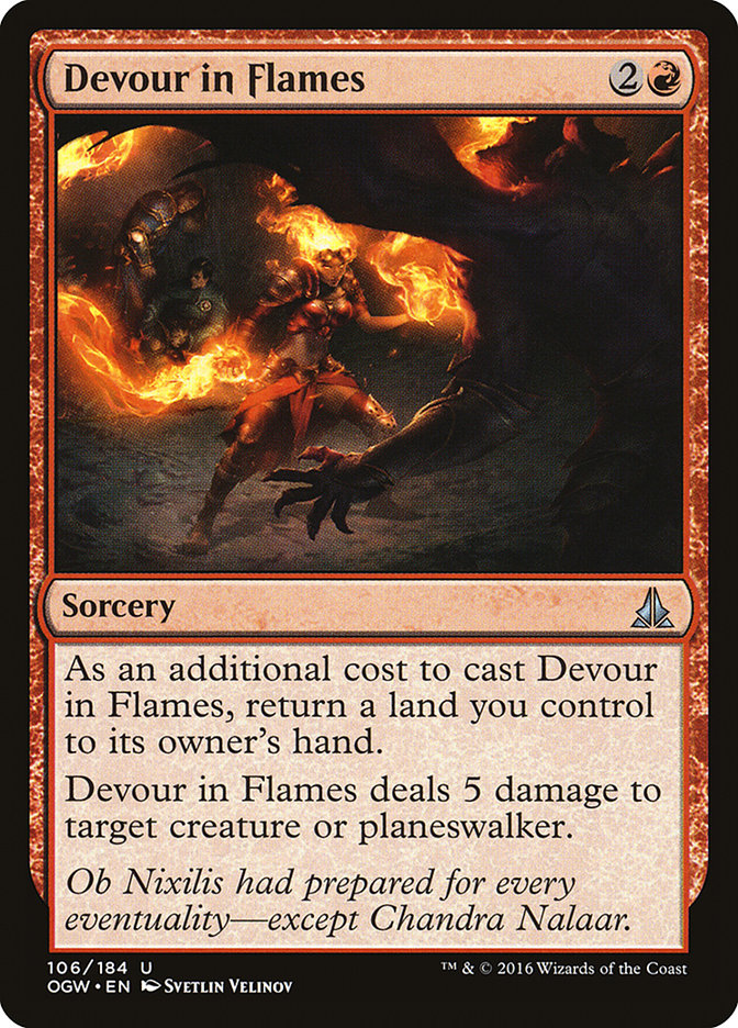 Devour in Flames [Oath of the Gatewatch] Foil