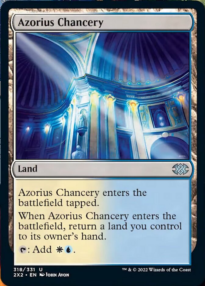 Azorius Chancery [Double Masters 2022] Foil