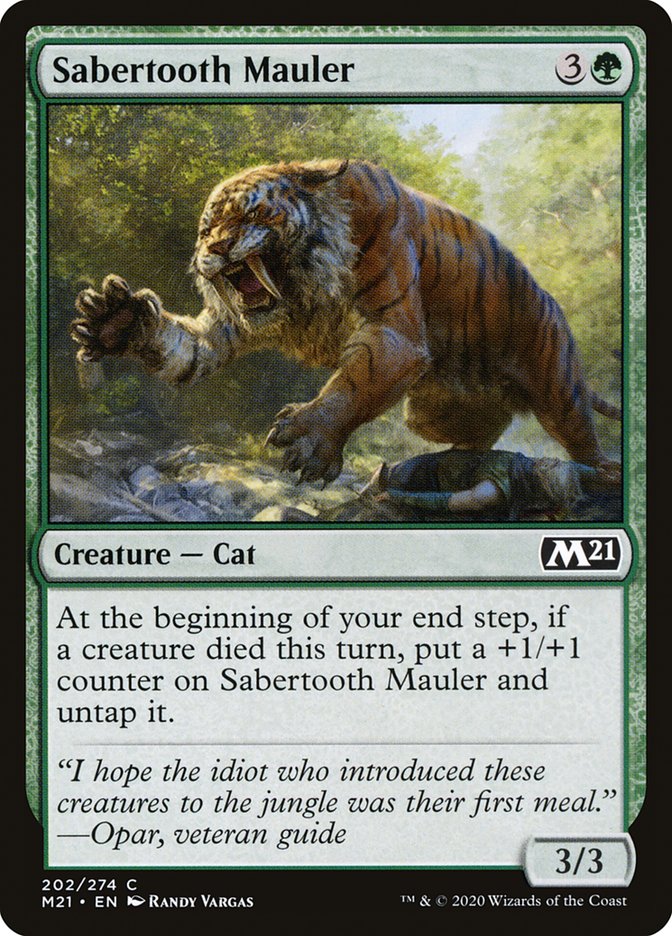 Sabertooth Mauler [Core Set 2021] Foil