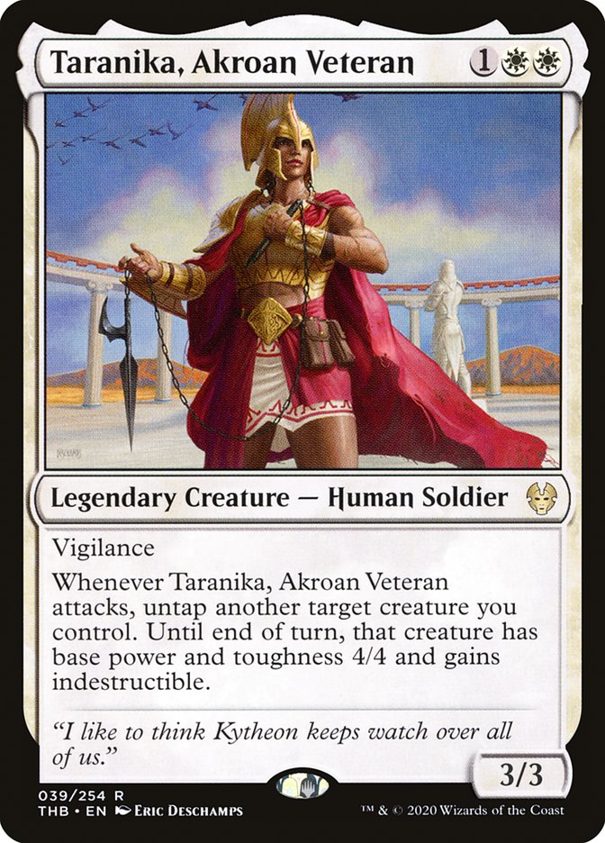 Taranika, Akroan Veteran [Theros Beyond Death] Foil