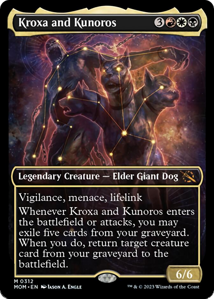 Kroxa and Kunoros (Showcase Planar Booster Fun) [March of the Machine] Foil