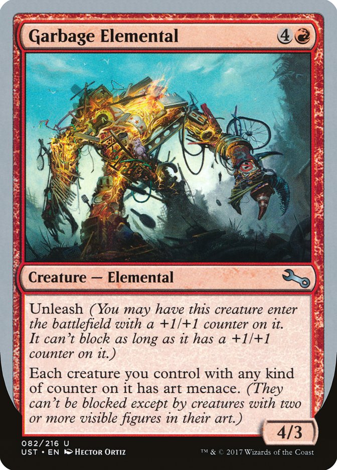 Garbage Elemental (4/3 Creature) [Unstable] Foil