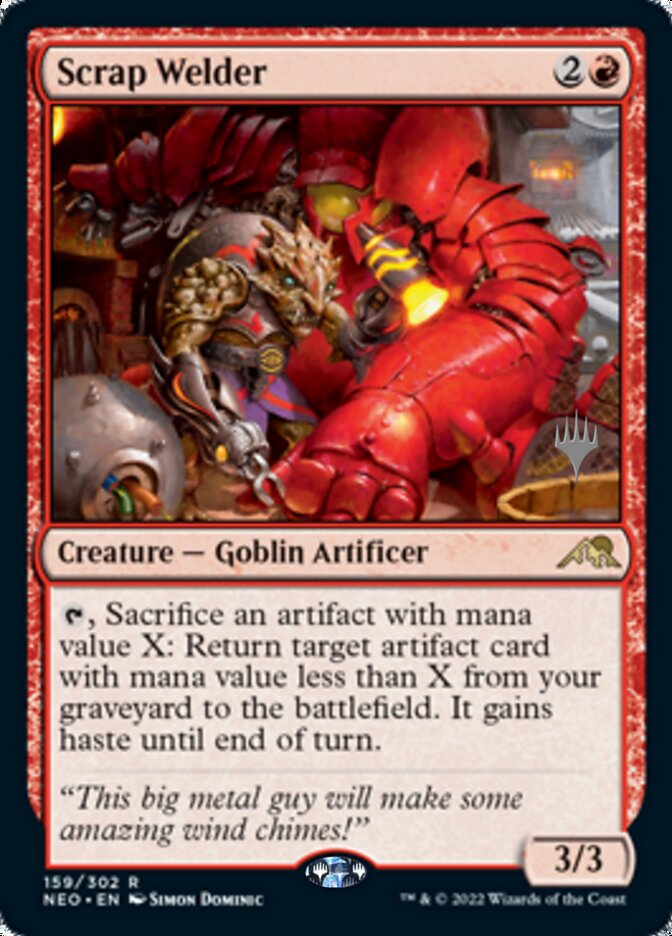 Scrap Welder (Promo Pack) [Kamigawa: Neon Dynasty Promos] Foil