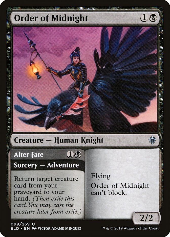 Order of Midnight // Alter Fate [Throne of Eldraine] Foil