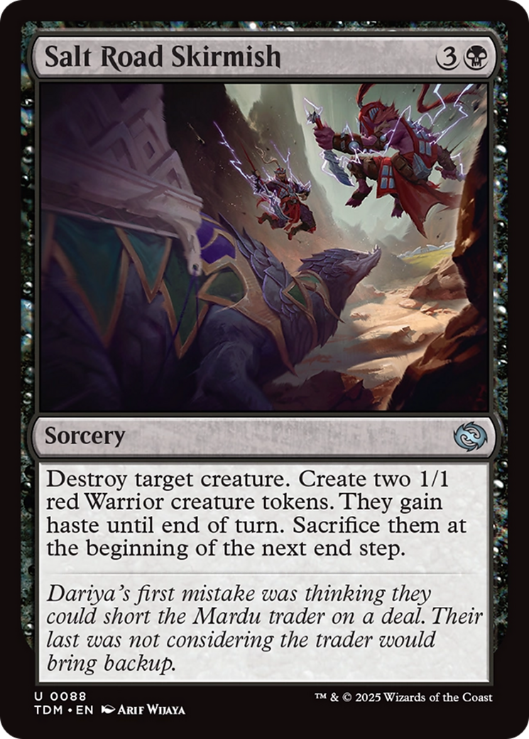 Salt Road Skirmish [Tarkir: Dragonstorm] Foil