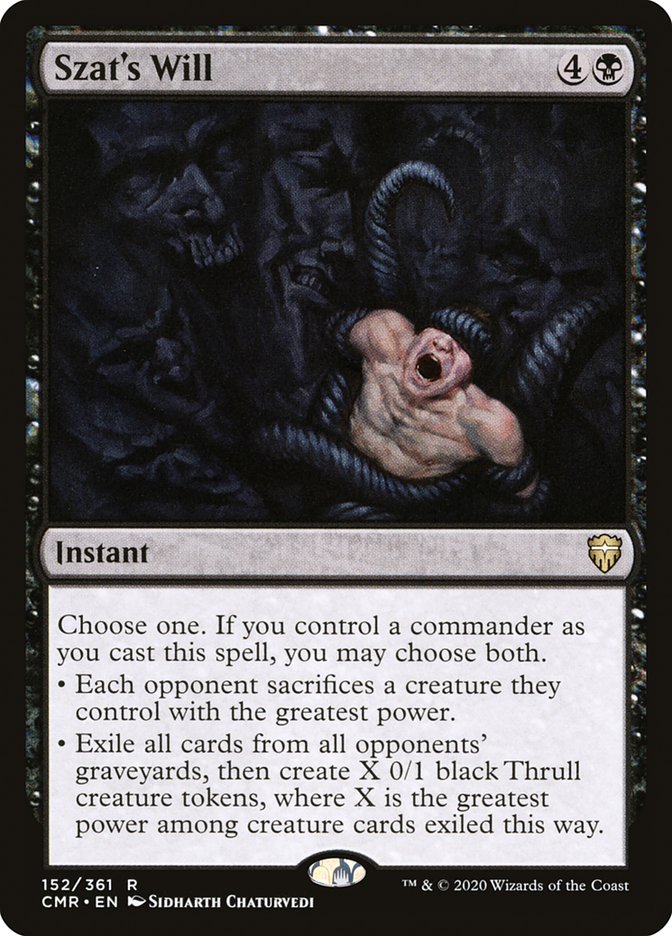 Szat's Will [Commander Legends] Foil