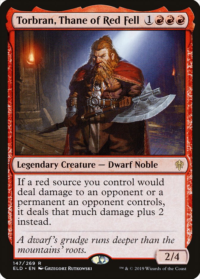 Torbran, Thane of Red Fell [Throne of Eldraine] Foil