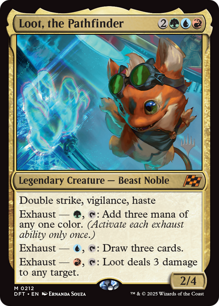 Loot, the Pathfinder (Promo Pack) [Aetherdrift Promos] Foil
