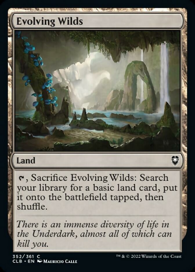 Evolving Wilds [Commander Legends: Battle for Baldur's Gate] Foil