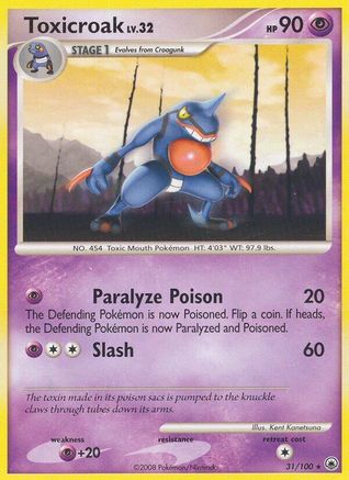 Toxicroak (31/100) [Diamond & Pearl: Majestic Dawn] Reverse Holofoil